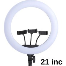 LCD Ekranlı 21 Inç Profesyonel Stüdyo Işığı Ring Light (56 Cm)