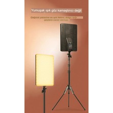 19 Inç 100W LED Video Işık Kiti Studio Pograph Light Kamera Lambası Dimmabable Tripodlu Panel Işık