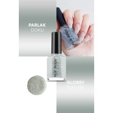 Alix Avien Gri Simli Oje 39 - Yüksek Pigmentli Uzun Süreli Kalıcılık Hızlı Kuruma - Nail Lacquer 39