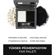 Göz Farı - Duo Eyeshadow 201 Pearly White & Black Velvet 3 g