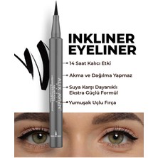 Uzun Süre Kalıcı, Suya Dayanıklı ve Yumuşak Uçlu Siyah Göz Kalemi - Inkliner Eyeliner Black