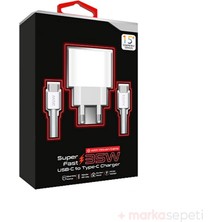 Orijinal Type-C To Type-C Şarj Aleti Seti 35W