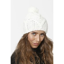 FLORİ Ponponlu Triko Örgü Detay Bere