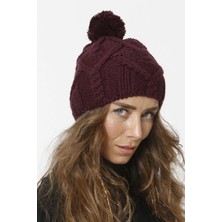 FLORİ Ponponlu Triko Örgü Detay Bere