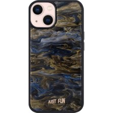 Just Fun iPhone 13 / 14 Uyumlu Marble Cover Mermer Desenli Darbe Dayanımlı Silikon Telefon Kılıfı