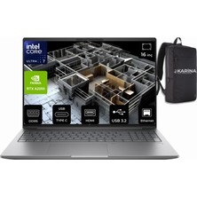 Hp Zbook Power 16 G11 Intel Core U7-155H  8T0U3EA-01 48GB 1tb 8gb Rtx 2000 Ada W11PRO 16" Wuxga Taşınabilir Iş Istasyonu