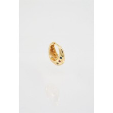 By Zeyna Aksesuar Kadın Kendi Tarzını Oluştur Zirkon Taşlı Halka Model 1 Adet Küpe