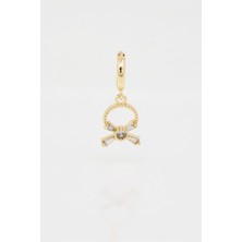 By Zeyna Aksesuar Kadın Kendi Tarzını Oluştur Baget Zirkon Taşlı Fiyonk Figürlü 1 Adet Küpe