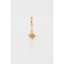 By Zeyna Aksesuar Kadın Kendi Tarzını Oluştur Zirkon Taşlı Kuzey Yıldızı Figürlü 1 Adet Küpe