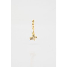 By Zeyna Aksesuar Kadın Kendi Tarzını Oluştur Zirkon Taşlı Kelebek Figürlü 1 Adet Küpe