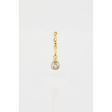 By Zeyna Aksesuar Kadın Kendi Tarzını Oluştur Zirkon Taşlı  Damla Figürlü 1 Adet Küpe