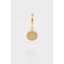 By Zeyna Aksesuar Kadın Kendi Tarzını Oluştur Zirkon Taşlı Oval Model 1 Adet Küpe