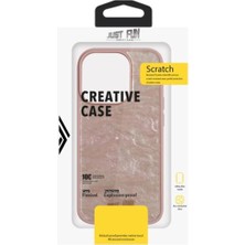 Just Fun iPhone 15 Pro Uyumlu Marble Cover Mermer Desenli Darbe Dayanımlı Silikon Telefon Kılıfı