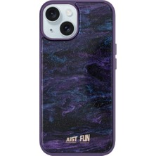 Just Fun iPhone 15 Uyumlu Marble Cover Mermer Desenli Darbe Dayanımlı Silikon Telefon Kılıfı