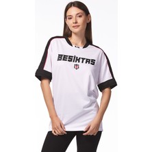 Krtlyvs Beşiktaş Unisex T-Shirt 7425129T3 Beyaz Renkli Takım Taraftar Ürünü