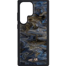 Just Fun Samsung S24 Ultra Uyumlu Marble Cover Mermer Desenli Darbe Dayanımlı Silikon Telefon Kılıfı