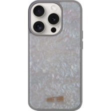 Just Fun iPhone 15 Pro Uyumlu Marble Cover Mermer Desenli Darbe Dayanımlı Silikon Telefon Kılıfı