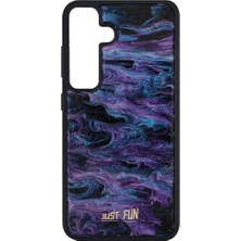 Just Fun Samsung S24 Uyumlu Marble Cover Mermer Desenli Darbe Dayanımlı Silikon Telefon Kılıfı