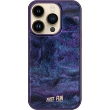 Just Fun iPhone 14 Pro Uyumlu Marble Cover Mermer Desenli Darbe Dayanımlı Silikon Telefon Kılıfı