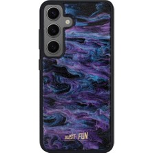 Just Fun Samsung S24 Plus Uyumlu Marble Cover Mermer Desenli Darbe Dayanımlı Silikon Telefon Kılıfı