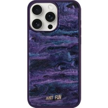 Just Fun iPhone 14 Pro Max Uyumlu Marble Cover Mermer Desenli Darbe Dayanımlı Silikon Telefon Kılıfı