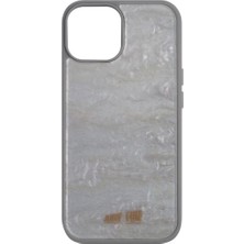 Just Fun iPhone 15 Uyumlu Marble Cover Mermer Desenli Darbe Dayanımlı Silikon Telefon Kılıfı