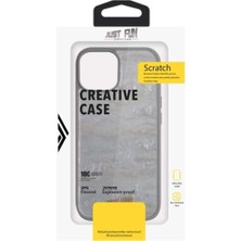 Just Fun iPhone 15 Uyumlu Marble Cover Mermer Desenli Darbe Dayanımlı Silikon Telefon Kılıfı