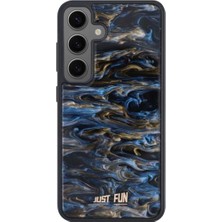 Just Fun Samsung S24 Plus Uyumlu Marble Cover Mermer Desenli Darbe Dayanımlı Silikon Telefon Kılıfı