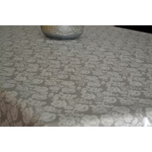 Elyaflı Gri Desenli Silinebilir Leke Tutmaz Pvc Masa Örtüsü