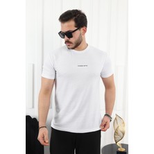 Comstar Kendinden Desenli Baskılı T-Shirt