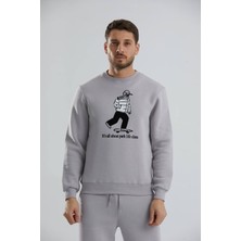 Autopsy Jeans Baskılı Bisiklet Yaka Unisex Sweatshirt