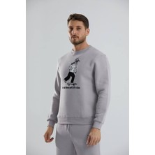 Autopsy Jeans Baskılı Bisiklet Yaka Unisex Sweatshirt