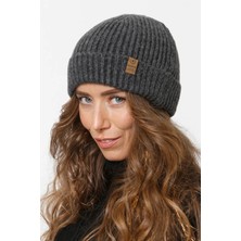 FLORİ Tiftik Katlamalı Yıkamalı Triko Örgü Bere