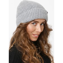 FLORİ Tiftik Katlamalı Yıkamalı Triko Örgü Bere