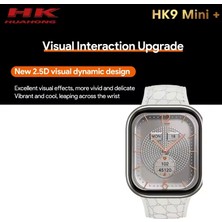 Wearfit Pro Hk9 Mini+ Plus Siyah Kasa 41MM Amoled Ekran Kulaklık Eşleme Arama Bildirim Okuma Kadın Akıllı Saat