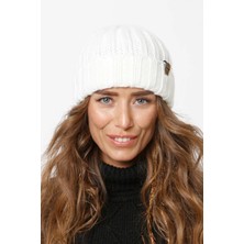 FLORİ Tiftik Katlamalı Yıkamalı Triko Örgü Bere