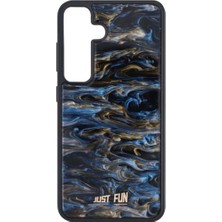 Just Fun Samsung S24 Uyumlu Marble Cover Mermer Desenli Darbe Dayanımlı Silikon Telefon Kılıfı