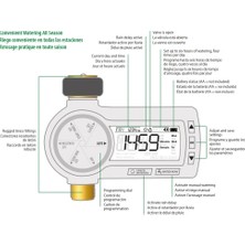 Rain Bird Premium Musluk Tipi Pilli Zamanlayıcı Metal Giriş Çıkışlı