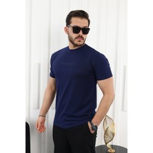 Comstar Şerit Detaylı Baskılı T-Shirt