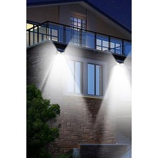 Techno Station Hareket Sensörlü Güneş Enerjili LED Aydınlatma Dış Mekan Bahçe 102 LED Li