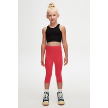 Nar Çiçeği Basic Kız Çocuk Diz Altı Tayt Kapri