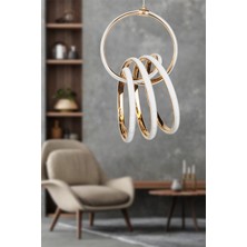 Begüsa Ravena Ledli Avize Gold Kaplama