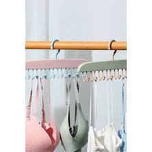 Techno Station 8 Kancalı Çok Amaçlı Yapışkanlı Askı İç Çamaşırı Banyo Askısı