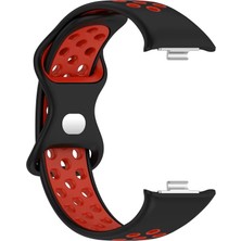 Dmay Xiaomi Redmi Watch 4 Uyumlu Delikli Yumuşak Silikon Kordon Kayış