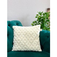 Bohem Özel Tasarım Punch Panç Desen Astarı Kalın Dekoratif Kırlent Kılıfı 43 x 43 cm
