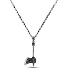 Brezza Lusso Jewelry Savaşçı Baltası Erkek Gümüş Kolye