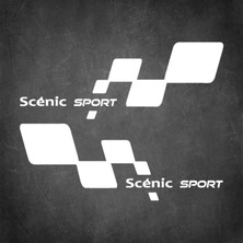 Scenic Sport Sticker - Scenic Sticker - Renault Sticker - Kapı Altı Sticker - Oto Sticker - Araba Sticker