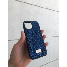 Blockcase Iphone 15 Uyumlu Taşlı Parıltılı Işıltılı Simli Elmaslı Telefon Kılıfı