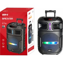 Zore GD-1503 Dijital LED Göstergeli Fm Radyolu Mikrofonlu Rgb Tws 15 Inç Stereo Bass Kablosuz Karaok