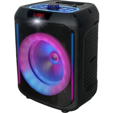 Zore GD-907 Dijital LED Göstergeli Fm Radyolu Mikrofonlu Rgb Tws 8 Inç Stereo Bass Kablosuz Karaoke